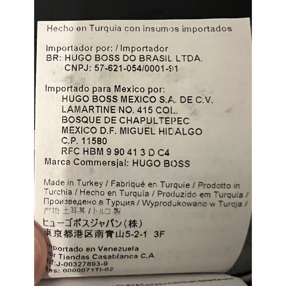 Hugo Boss Suit Jacket Mens Size 38S Blue TESS Lanificio Wool Single Breasted - Picture 10 of 13